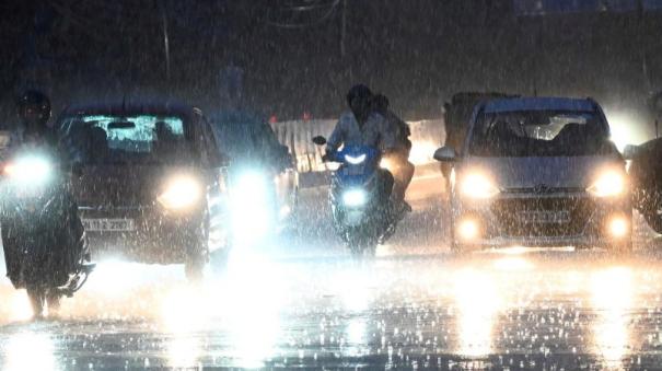 heavy rain with stormy winds at night for two days in chennai city