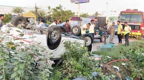 it-company-car-falls-into-lake-in-pallikaranai-accident-security-drowned