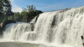 rain-on-kanyakumari-flood-at-thiruparappu-falls-tourists-bathe-ban