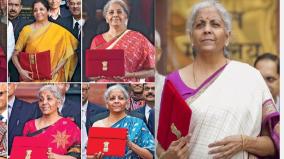 finance-minister-nirmala-was-wearing-a-mangalagiri-saree