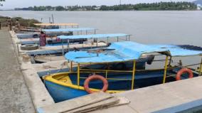 cauvery-floods-boat-transport-suspended-between-salem-erode