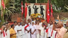 puducherry-union-pay-tribute-to-july-30-martyrs-who-lost-their-lives-in-protest-demanding-8-hours-work