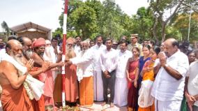 minister-sekar-babu-participates-in-the-panthalkal-planting-program-at-palani