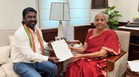 vijay-vasanth-meet-nirmala-sitharaman-to-request-for-interest-free-loan-to-students