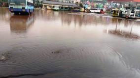 heavy-rain-on-udhagai-for-2-hours-flooded-inside-the-bus-workshop