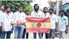 special-worship-at-madurai-meenakshi-amman-temple-with-vijay-party-flag