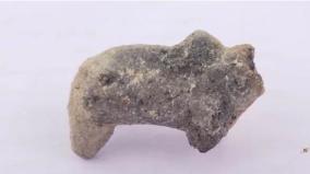 discovery-of-flint-bull-figure-in-vembakottai-excavations