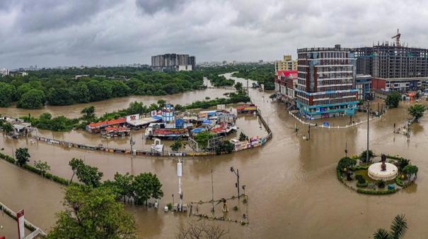 Rains claim 9 more lives in Gujarat, flood-like situation in many areas; PM holds talks with CM