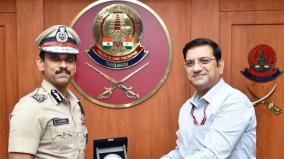 nia-zonal-director-meets-chennai-police-commissioner-on-effective-investigation-of-major-crime-cases