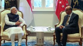 prime-minister-modi-meeting-with-the-president-of-singapore