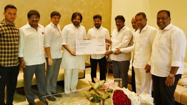 Andhra Pradesh Deputy CM Pawan Kalyan donates 1 crore to Telangana CMRF