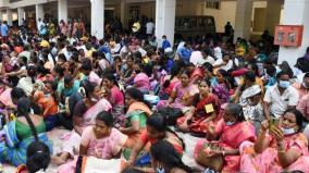 part-time-teachers-on-hunger-strike-in-chennai-for-permanent-job