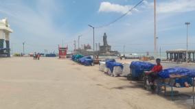 mourning-the-death-of-d-vellayan-shops-closed-on-kanyakumari-deserted-tourist-centers