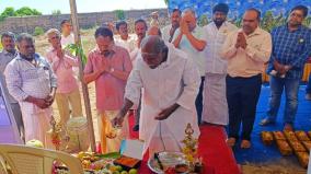 chief-minister-rangasamy-done-puja-for-some-projects