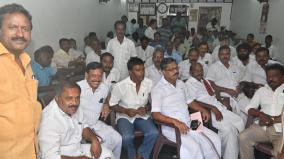 dmk-members-gathered-at-party-offices-as-news-spread-of-udhayanidhi-s-deputy-cm-post-thanjavur