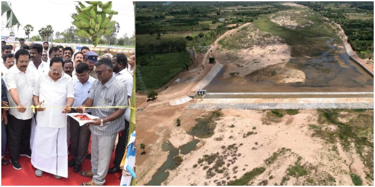 நீர் இல்லாத தடுப்பணையை திறந்த அமைச்சர் துரைமுருகன் – முன்பே தண்ணீர் காலியானது எப்படி? | Minister Duraimurugan inaugurated Kugaiyanallore check dam without water