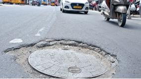 ditches-and-manholes-during-road-construction-in-chennai