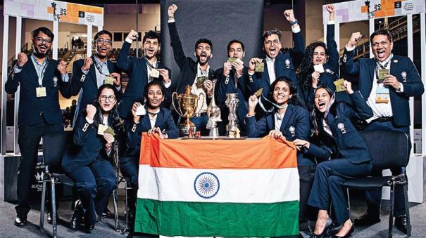 India wins gold in Chess Olympiad