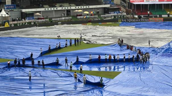 Rain affected India Bangladesh Cricket Test Day 2 abandoned