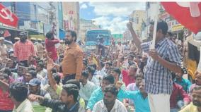 samsung-workers-protest-in-kanchipuram-400-arrested