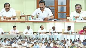 deputy-chief-minister-udayanidhi-briefing-to-officials-to-face-rain-damage-in-chennai