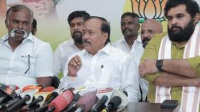 dravidian-parties-are-cheating-the-people-of-tamil-nadu-on-ration-says-bjp-h-raja