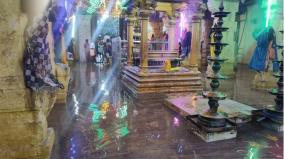 devotees-are-suffering-due-to-stagnant-rainwater-inside-rameswaram-ramanathaswamy-temple