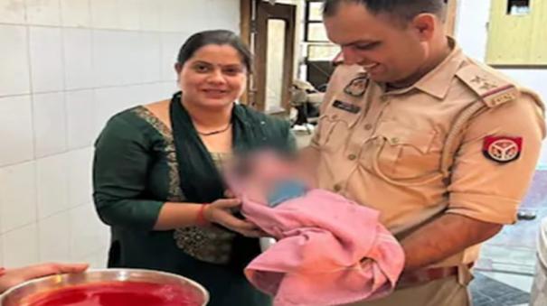 cop adopted abandoned girl child in ghaziabad