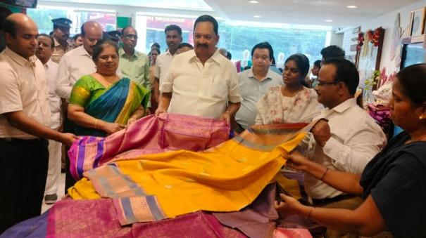 Co-Optex Aims to Sell Rs.100 Crore for Diwali: Minister R.Gandhi