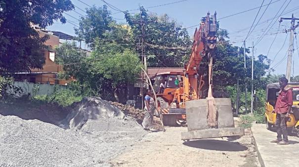 old sewer lines repair issue in kanchipuram