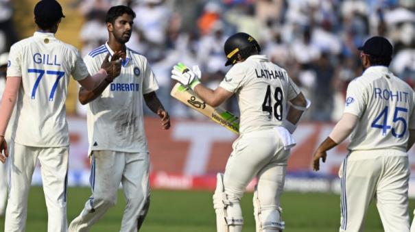 New Zealand scored 198 runs against india in 2nd test