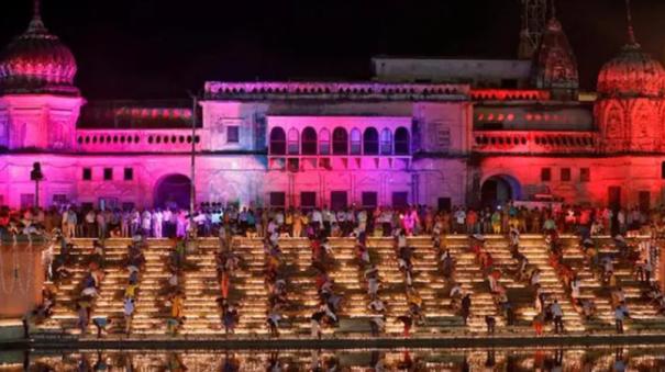 35 Lakh earthen Lamps diya in Ayodhya World Record for 7th Year on Diwali