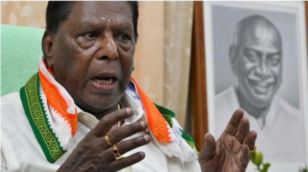 Former Chief Minister Narayanasamy slams bjp govt