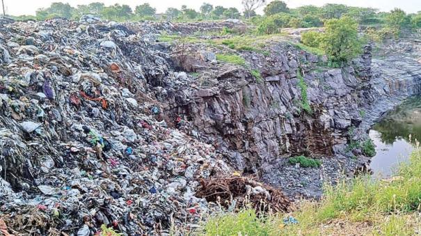 garbage dumping issue in tirupur