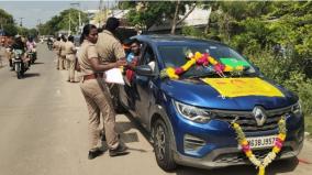 virudhunagar-police-conducted-intensive-vehicle-checks-on-vehicles-coming-for-devar-jayanti