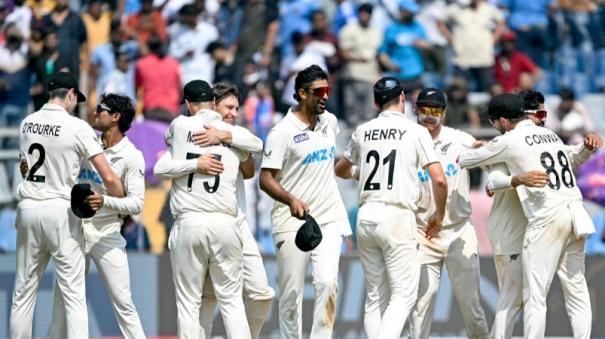 New Zealand win by 25 runs in 3rd Test India lose the test series completely