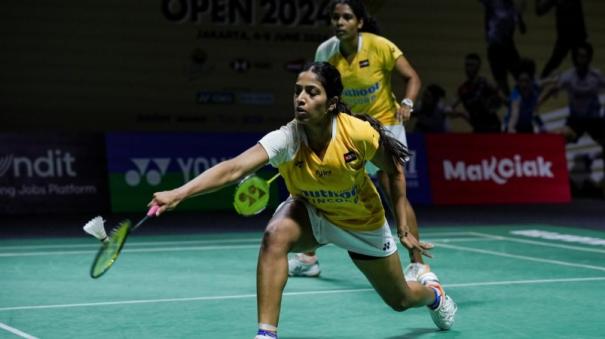 japan master badminton treesa gayatri pair exits