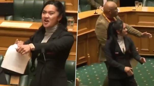 New Zealand MP Leads Traditional Dance, Rips Up Copy Of Bill In Parliament