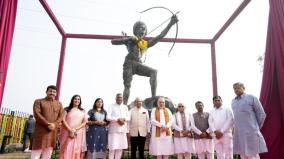 union-home-minister-amit-shah-unveils-a-statue-of-bhagwan-birsa-munda-in-delhi