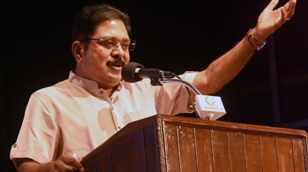 ttv dhinakaran slams dmk government