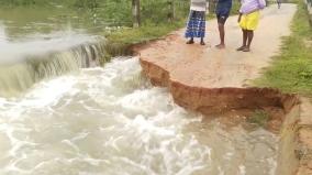 floods-on-kosasthalaiyar-river-collapse-of-two-footbridges-near-thiruvalangadu