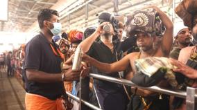 very-cold-at-sabarimala-distribution-of-herbal-hot-water-to-devotees