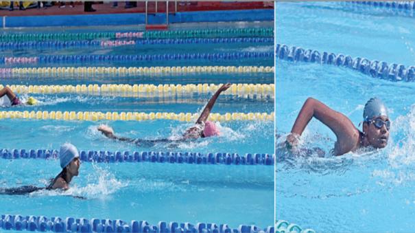 15 state athletes participate in national level swimming competition