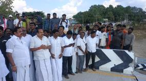 ev-velu-tries-to-cover-up-the-collapse-of-new-bridge-on-the-tiruvannamalai-thenpennai-river-eps