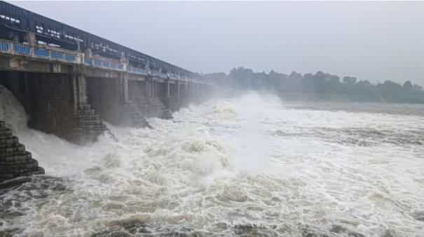 The amount of surplus water released from the Poondi Lake has been reduced