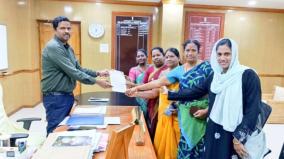 puducherry-flood-relief-dmk-women-wing-complaint-petition-to-collector