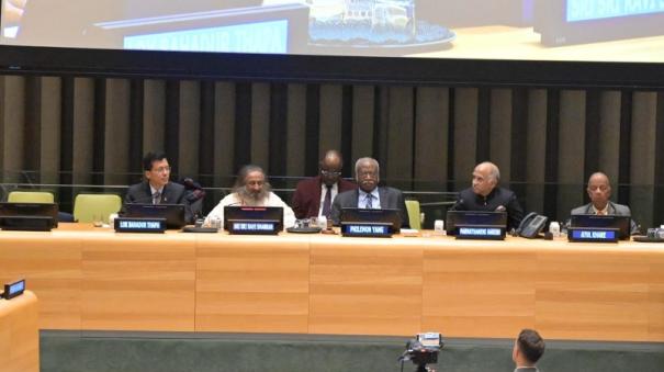 “Meditation is the best tool for mental well-being”: Sri Sri Ravi Shankar’s speech at the first World Meditation Day at the UN