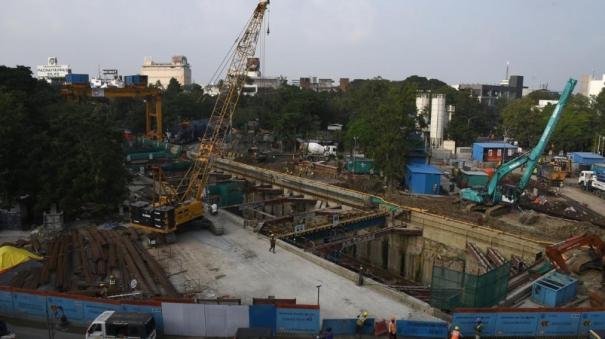 Chemical spillage during metro rail work in tnagar