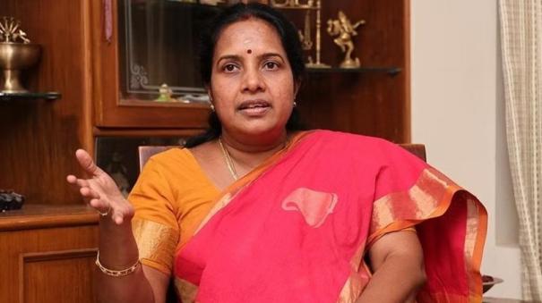 vanathi srinivasan questions about teaching in dmk members schools