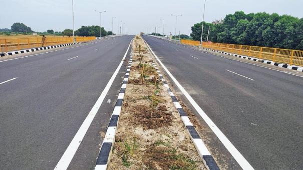 about madurai - kollam four lane road was explained